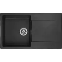 Reginox Amsterdam 10 spoelbak 86x50cm Black Silvery R30929