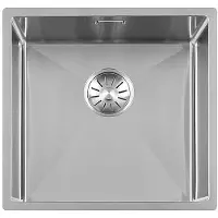 Togo spoelbak 45-R RVS spoelbak met korfplug en wandoverloop