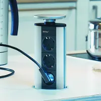 Evoline Powerport 3-voudig inbouw stopcontact wit
