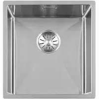 Togo R series spoelbak 34x40cm vlakinbouw, onderbouw, opbouw RVS 34R