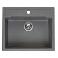 Reginox Amsterdam 54 tapwing spoelbak 60x51cm Caffe Silvery R31063