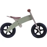 Bandits & Angels Houten Loopfiets Retro Groen 2 in 1 Groen vanaf 2 Jaar - Omkeerbaar Frame - Zadel in Hoogte Verstelbaar - Loop Fiets van Hout - voor Jongens en Meisjes