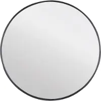 Differnz Badkamerspiegel | (65 x 65 cm, Rond, Aluminium, Zwart)