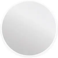 Differnz Badkamerspiegel | (80 x 80 cm, Rond, Aluminium, Wit)
