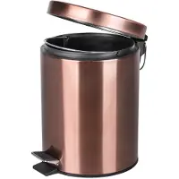 Differnz Pedaalemmer Rood Koper †“ Prullenbak Badkamer †“ Afvalbakje †“ 5 liter