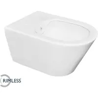 Wiesbaden Stereo wandcloset rimless met bidet functie mat wit