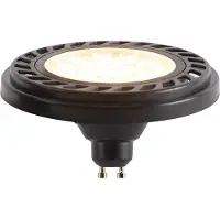 LUEDD GU10 dimbare LED AR111 zwart 8W 600 lm 2700K