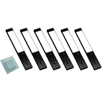 Doeco Rettangolo Emotion LED set van 6 spots met emotion kleur / dim wandschakelaar 12 V zwart