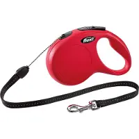 Flexi rollijn NEW CLASSIC S/8M rood - 8 meter - geschikt voor honden tot 12 kg