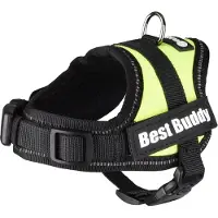 Flamingo Harnas best buddy pluto neon groen xxxs 29-33 cm 15 mm Flamingo