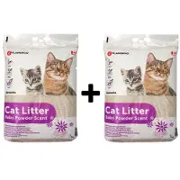 Flamingo Kattenbakvulling Babypoeder 2 x 7 kg