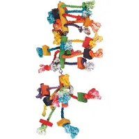 Flamingo Papegaaienspeelgoed kralenhanger 3-delig Flamingo
