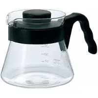 Hario V60 glazen koffiekan, 450 ml – Zwart