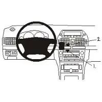 Brodit ProClip houder geschikt voor Toyota Avensis 2003-2008 Center mount