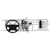 Saab ProClip houder geschikt voor Saab 9-5 1998-2005 Center mount