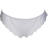 After Eden Recycle Dames Kanten Brazilian - Wit - Maat L