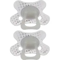 Difrax Fopspeen Natural - 18+ Maanden - Glow in the Dark - 2 Stuks