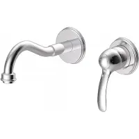 Tres Clasic inbouw wastafelkraan 21cm chroom
