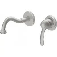 Tres Clasic inbouw wastafelkraan 21cm geborsteld staal