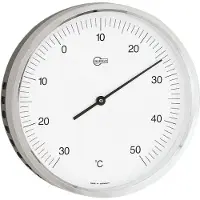 Barigo 815.1 thermometer - chroom - messing vernikkeld - Ø 8,5 cm