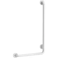 Delabie L-vormige greep Ø32 H.750 nylon wit