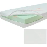 Slaaploods.nl Matrashoes Met Rits - Comfort - Anti Allergie - 90x220 cm - Hoogte 17 cm
