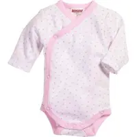 Schnizler romper Wrap Body Ster junior roze/wit