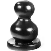 Dark Crystal Bollen Buttplug 11 x 20 cm - zwart