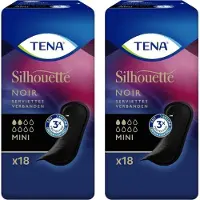 Tena Verbanden Silhouette Noir Mini - 36 verbanden (2x18)