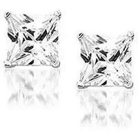 Montebello Oorbellen Lucy - Dames - Zilver Gerhodineerd - Zirkonia - 6 mm