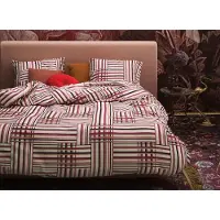 Essenza Home dekbedovertrek Evie red - extra kussensloop (60x70 cm)