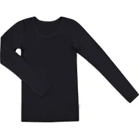 Joha - Women's Blouse L/S 85/15 - Merino-ondergoed L, zwart