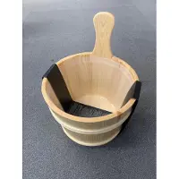 Saunia - sauna emmer - hout met plastic binnenbak - groot 7 liter