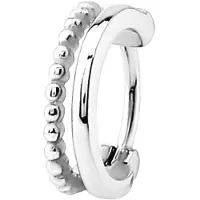 Lucardi Dames helixpiercing 2rij bol/glad - Piercing - Cadeau - Staal - Zilverkleurig