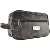 Gerard Brinard toiletbox leren box zwart - vaal leer