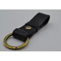 Scotts Bluf Sleutelhanger van vintage gemaakt echt Italiaans volnerf leer