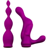 Adrien Lastic 2X vibrator anale opzetstukken