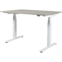 Schaffenburg Zit Sta Bureau - Plus Elek 160x80 Havana Kersen - wit frame