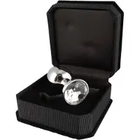 Rimba - Buttplug Klein Met Wit Kristal 3 x 7.3 cm