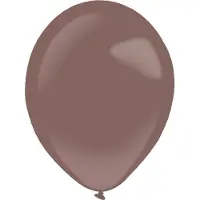 Amscan ballonnen metallic 35 cm latex bruin 50 stuks