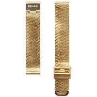 KRAEK Goud Mesh - horlogebandje met quick release - 16 mm bandje - Easy click