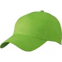 Myrtle beach 10x stuks 5-panel baseball petjes /caps in de kleur lime groen voor volwassenen - Voordelige lichtgroene caps