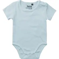 Neutral BABIES SHORT SLEEVE BODYSTOCKINGS Light Blue - Neutral O11030 - Maat 24M