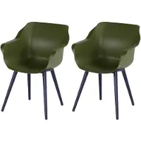 Hartman Sophie Studio dining armstoel Black / Moss -