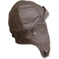 Fostex Vliegeniers cap leder bruin