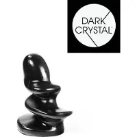 Dark Crystal Geschroefde Buttplug 11 x 16 cm - zwart