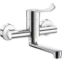 Delabie Muurmngkrn Securit EP vr spoelt vaste uitl L150,hyg hend,S-kop