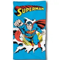 Superman handdoek - 140 x 70 cm. - Super-Man strandlaken