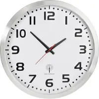 Eurotime 56863 Wandklok Zendergestuurd 50 cm x 50 cm x 50 cm x 50 cm Zilver