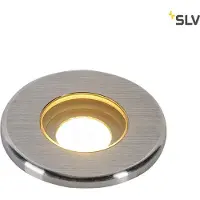 SLV LED Grondspot Ø37mm | DASAR LED MINI, inbouwspot, rond, inox 316, 2W, 3000K, 12-24V, IP673000K 120lm 830 IP67 | DASAR